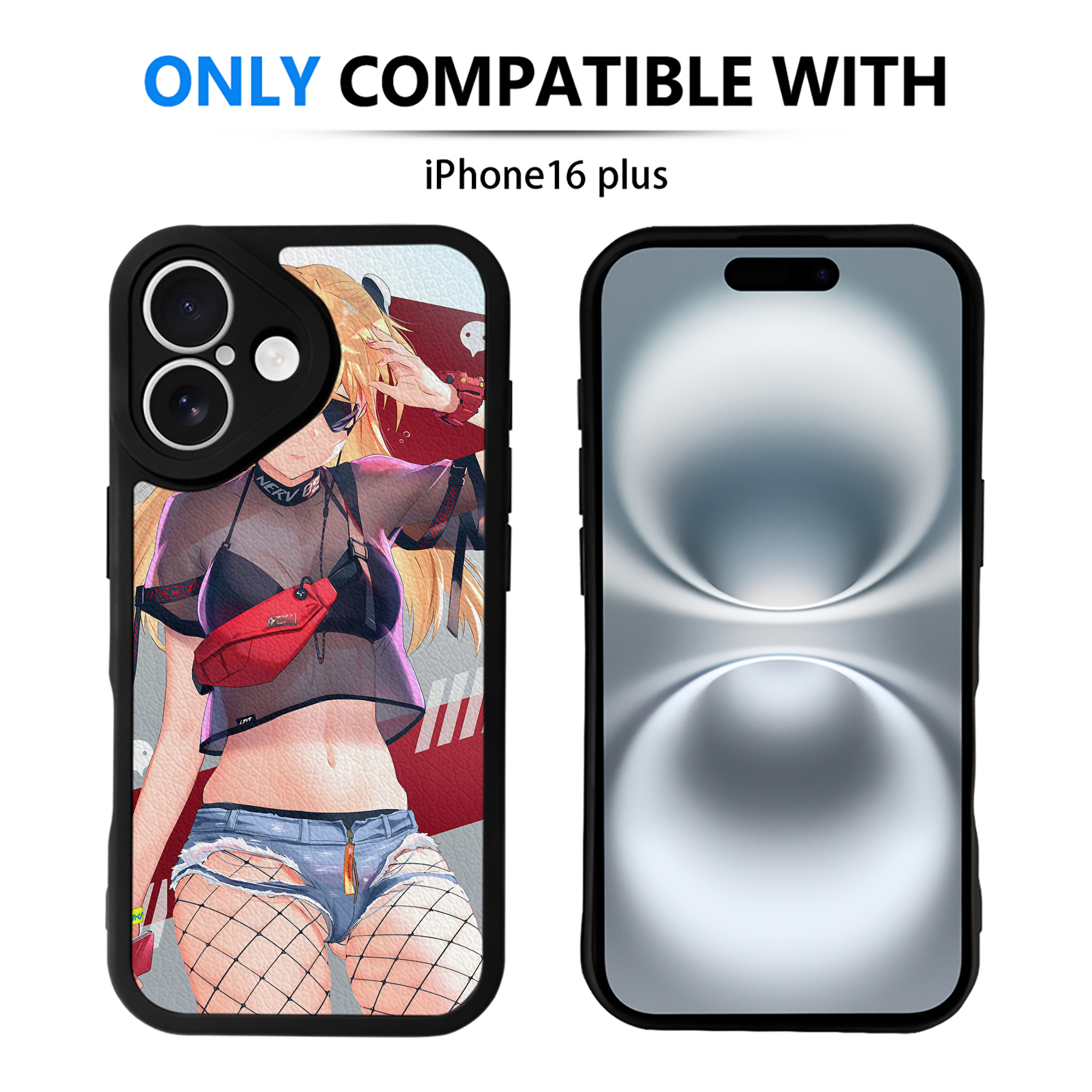 （画像用） EVA 新世紀エヴァンゲリオン 【iPhone 16シリーズ対応】シリコンスマホケース（レザー調） 材質：シリコン